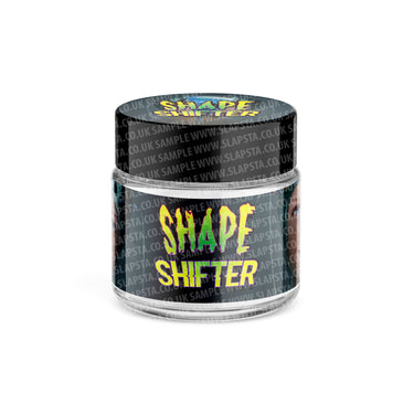 Shape Shifter Glass Jars Pre - Labeled - 3.5grams (1/8oz)