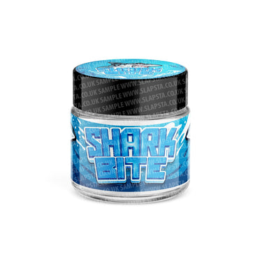 Shark Bite Glass Jars Pre - Labeled - 3.5grams (1/8oz)