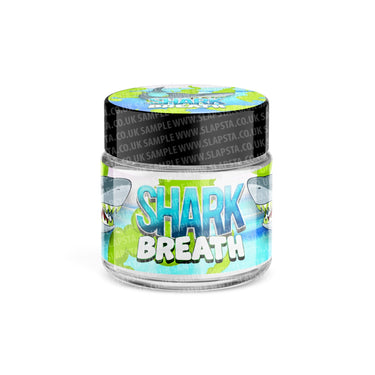 Shark Breath Glass Jars Pre - Labeled - 3.5grams (1/8oz)