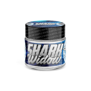Shark Widow Glass Jars Pre - Labeled - 3.5grams (1/8oz)