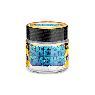 Sherb Crasher Glass Jars Pre - Labeled - 3.5grams (1/8oz)