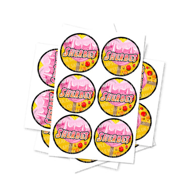Sherbet Circular Stickers - 2.5cm