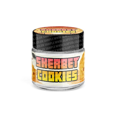 Sherbet Cookies Glass Jars Pre - Labeled - 3.5grams (1/8oz)