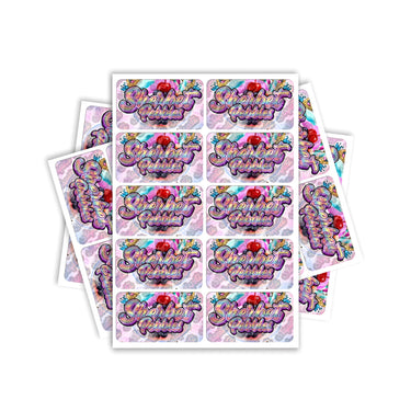 Sherbet Pebbles Rectangle / Pre-Roll Labels - Pre-Roll (10.16cm x 6.7cm) / 10