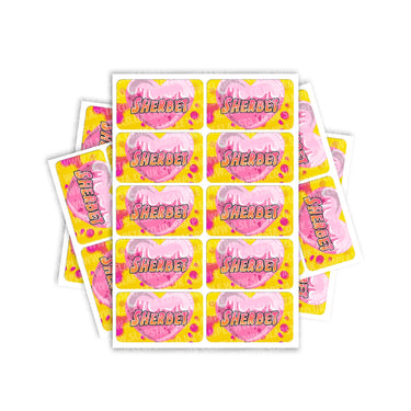 Sherbet Rectangle / Pre - Roll Labels - Pre - Roll (10.16cm x 6.7cm)