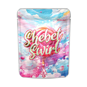 Sherbet Swirl Mylar Pouches Pre-Labeled