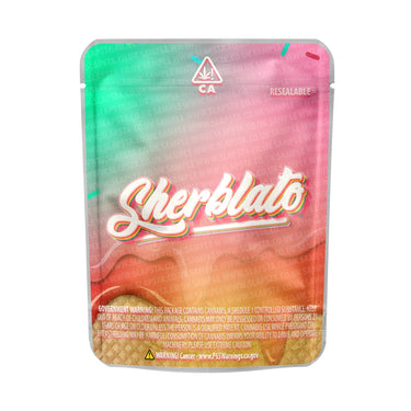Sherblato Mylar Pouches Pre-Labeled - 3.5g (1/8oz) / No / 16pcs