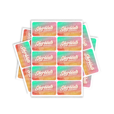 Sherblato Rectangle / Pre - Roll Labels - Pre - Roll (10.16cm x 6.7cm)