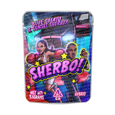 Sherbo! Mylar Pouches Pre - Labeled - 3.5g (1/8oz)