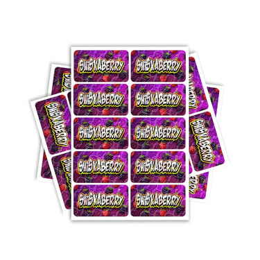 Shiskaberry Rectangle / Pre-Roll Labels - Pre-Roll (10.16cm x 6.7cm) / 10