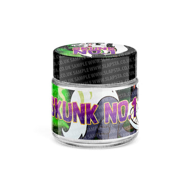 Skunk No1 Glass Jars Pre - Labeled - 3.5grams (1/8oz)
