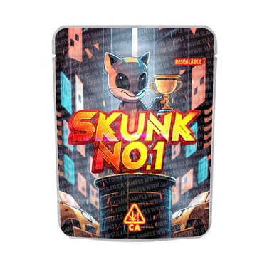 Skunk No1 Mylar Pouches Pre - Labeled - 3.5g (1/8oz)