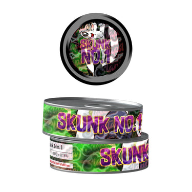 Skunk No.1 Pre - Labeled 3.5g Self - Seal Tins - 60pcs