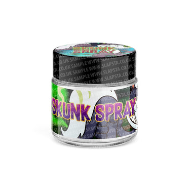 Skunk Spray Glass Jars Pre - Labeled - 3.5grams (1/8oz)