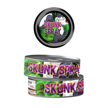 Skunk Spray Pre - Labeled 3.5g Self - Seal Tins - 60pcs