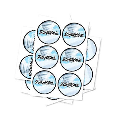 Slurricaine Circular Stickers - 2.5cm