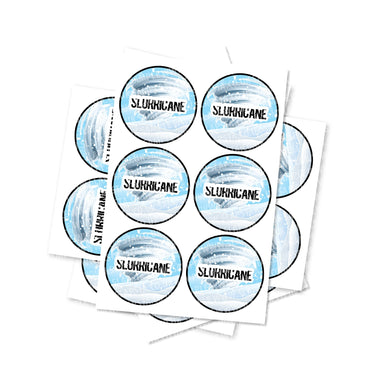 Slurricaine Circular Stickers - 2.5cm
