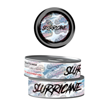 Slurricaine Pre - Labeled 3.5g Self - Seal Tins - 60pcs