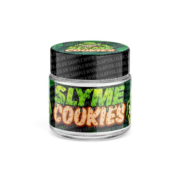 Slyme Cookies Glass Jars Pre - Labeled - 3.5grams (1/8oz)