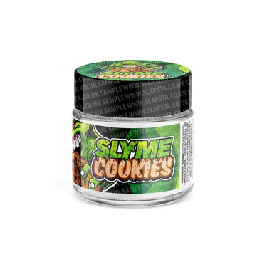 Slyme Cookies Glass Jars Pre - Labeled - 3.5grams (1/8oz)