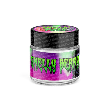 Smelly Berry Glass Jars Pre - Labeled - 3.5grams (1/8oz)