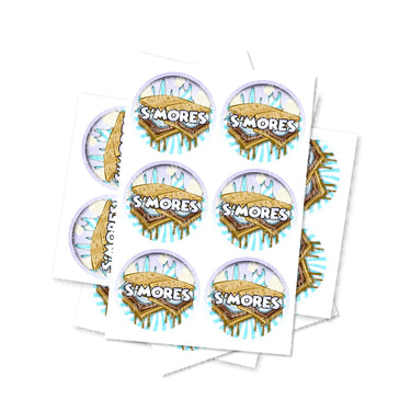 Smores Circular Stickers - 2.5cm
