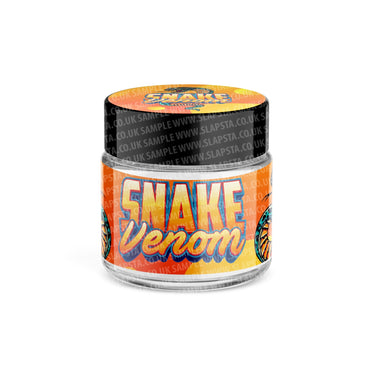 Snake Venom Glass Jars Pre - Labeled - 3.5grams (1/8oz)