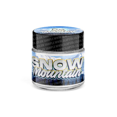 Snow Mountain Glass Jars Pre - Labeled - 3.5grams (1/8oz)