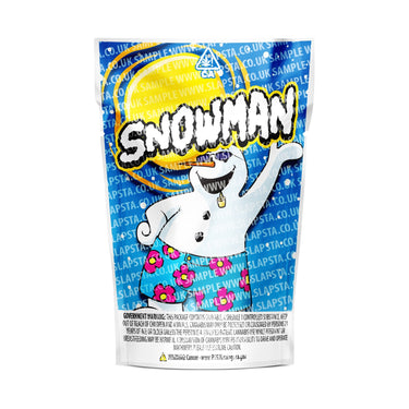 Snowman Mylar Pouches Pre-Labeled - 3.5g (1/8oz) / No / 16pcs