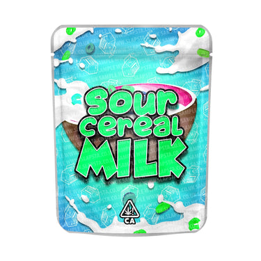 Sour Cereal Milk Mylar Pouches Pre - Labeled - 3.5g (1/8oz)