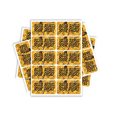 Sour Diesel Rectangle / Pre-Roll Labels - Pre-Roll (10.16cm x 6.7cm) / 10