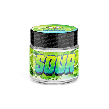 Sour Glass Jars Pre - Labeled - 3.5grams (1/8oz)