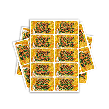 Sour Tangie Rectangle / Pre-Roll Labels - Pre-Roll (10.16cm x 6.7cm) / 10