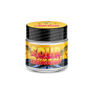 Sour Tsunami Glass Jars Pre - Labeled - 3.5grams (1/8oz)