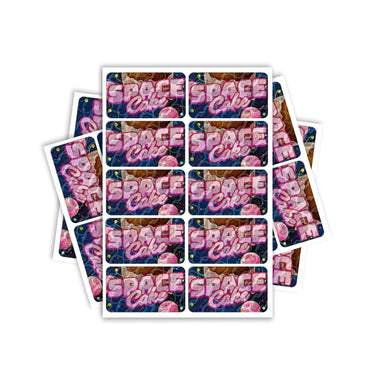 Space Cake Rectangle / Pre-Roll Labels - Pre-Roll (10.16cm x 6.7cm) / 10