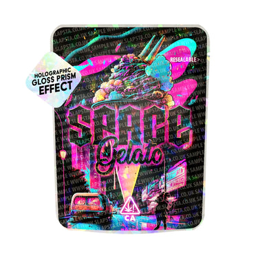 Space Gelato SFX Mylar Pouches Pre - Labeled - 3.5g (1/8oz)