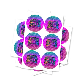 Space Gello Circular Stickers