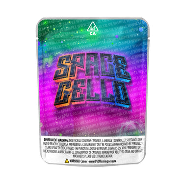 Space Gello Mylar Pouches Pre - Labeled - 3.5g (1/8oz)