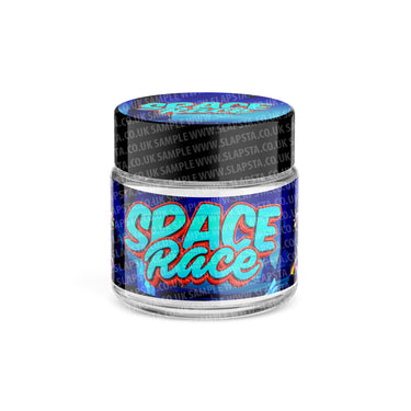 Space Race Glass Jars Pre - Labeled - 3.5grams (1/8oz)