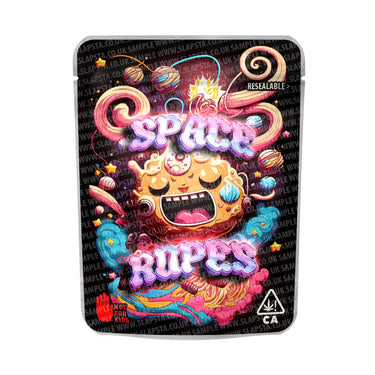 Space Ropes Mylar Pouches Pre - Labeled - 3.5g (1/8oz)