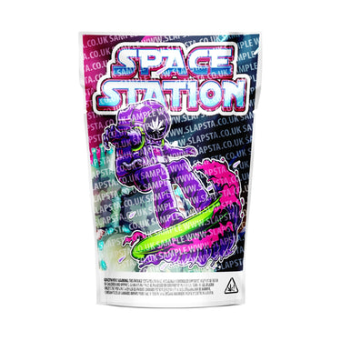 Space Station Mylar Pouches Pre-Labeled - 3.5g (1/8oz) / No / 16pcs