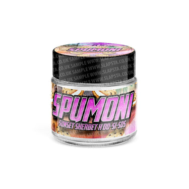 Spumoni Glass Jars Pre - Labeled - 3.5grams (1/8oz)
