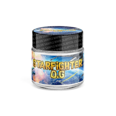 Starfighter OG Glass Jars Pre - Labeled - 3.5grams (1/8oz)