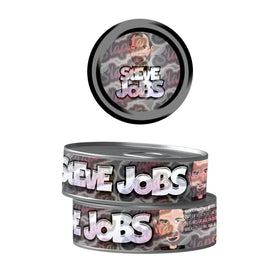 Steve Jobs Pre-Labeled 3.5g Self-Seal Tins
