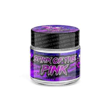 Stink Of The Pink Glass Jars Pre - Labeled - 3.5grams (1/8oz)