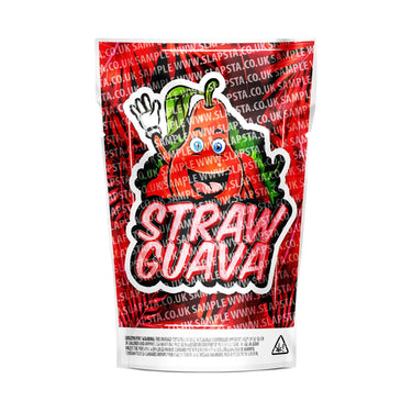 Straw Guava Mylar Pouches Pre-Labeled - 3.5g (1/8oz) / No / 16pcs