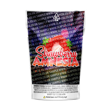 Strawberry Amnesia Mylar Pouches Pre-Labeled - 3.5g (1/8oz) / No / 16pcs