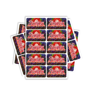 Strawberry Amnesia Rectangle / Pre-Roll Labels - Pre-Roll (10.16cm x 6.7cm) / 10