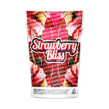 Strawberry Bliss Mylar Pouches Pre-Labeled - 3.5g (1/8oz) / No / 16pcs