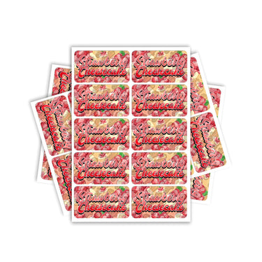 Strawberry Cheesecake Rectangle / Pre-Roll Labels - Pre-Roll (10.16cm x 6.7cm) / 10